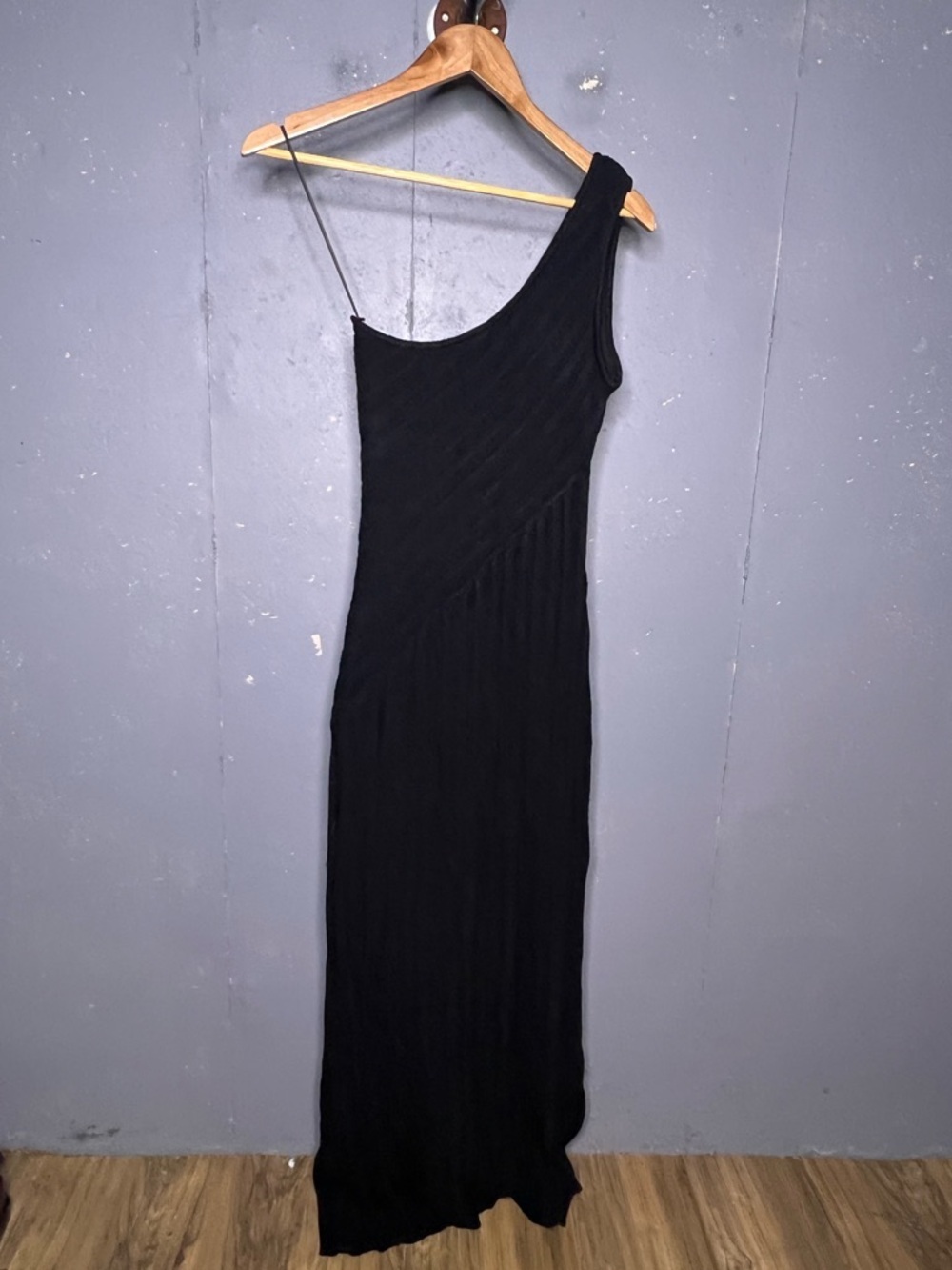JLUXLABEL BLACK FRINGE KNIT MAXI DRESS MEDIUM - Picture 5 of 11